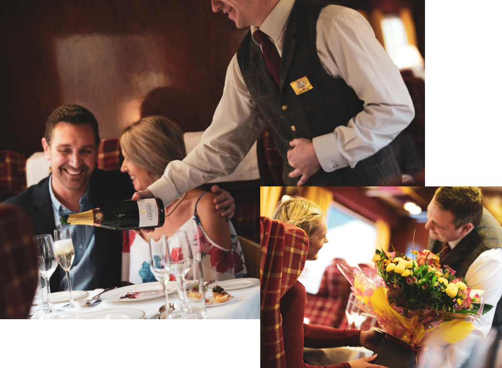 luxury celebrations on statesman rail